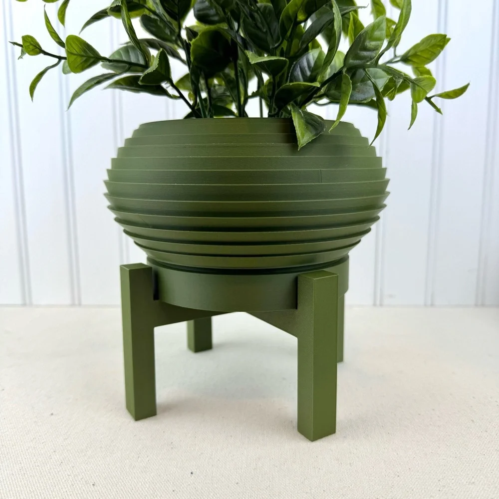 Indoor Planter Pot, The Frons Planter Pot, Drip Tray and Stand